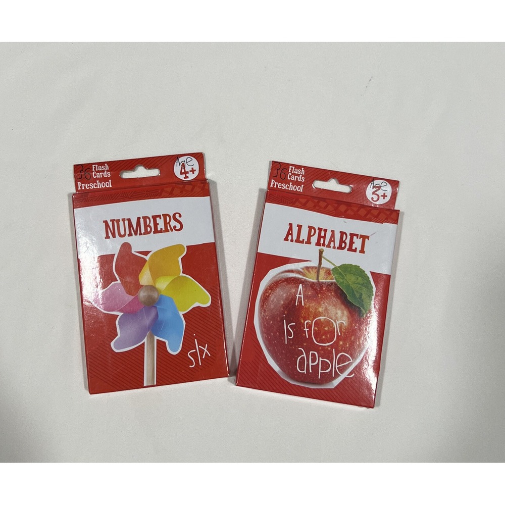 Bendon Number And Alphabet 36‎ each Flash Cards - Ages 3 & 4 - NEW